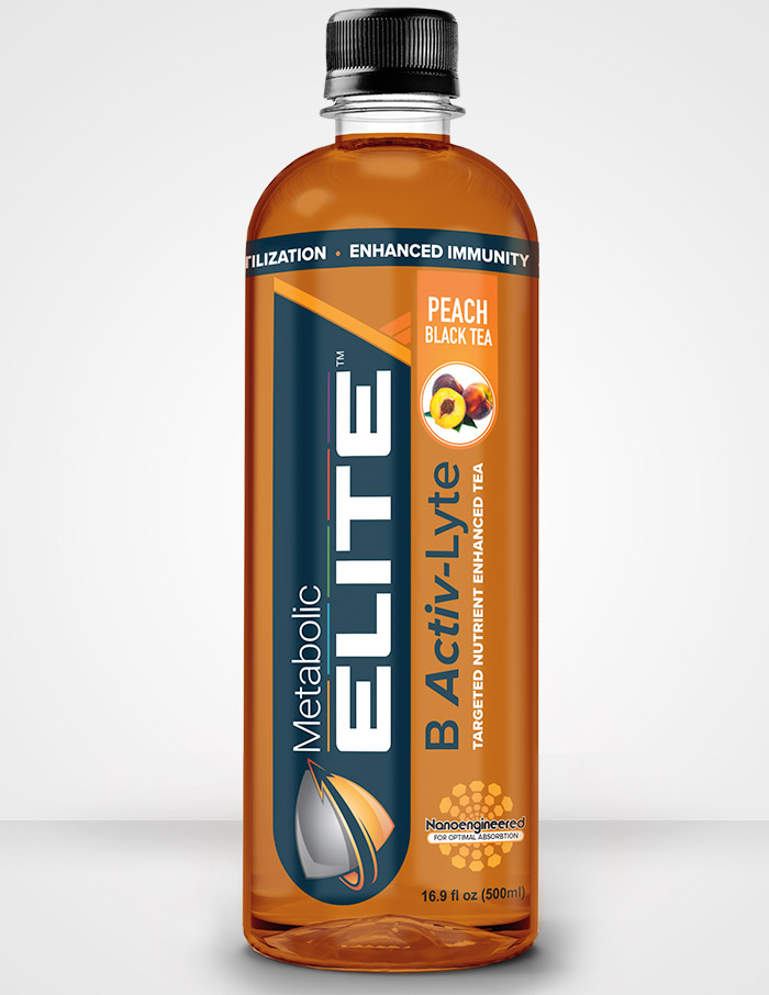 Metabolic Elite™ Immunity-Tea: B Activ-Lyte™, Peach Black Tea, 16.9 fl oz